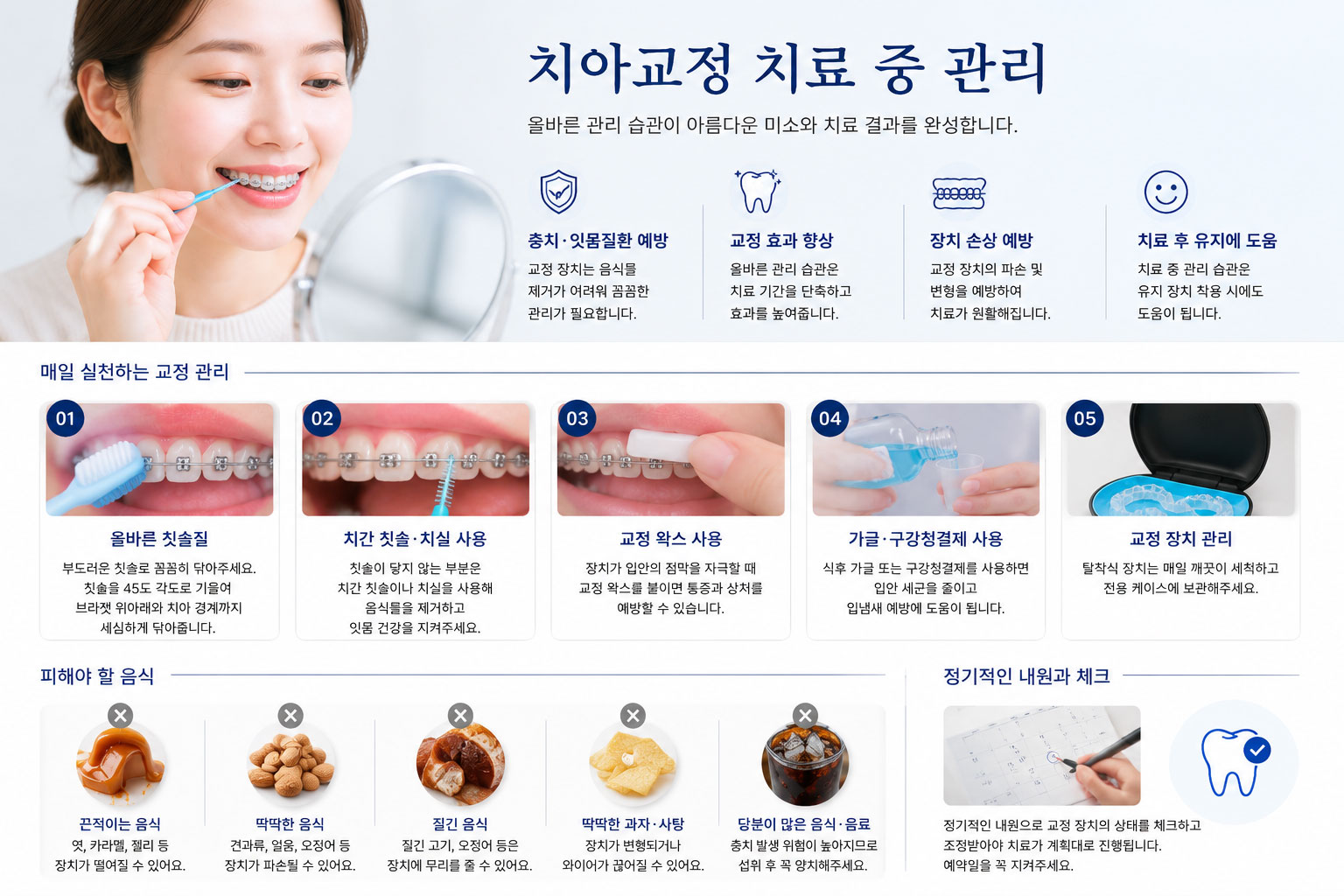 안양 교정 구강관리 칫솔질 스마일민 치과교정과